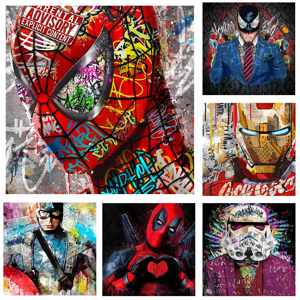 Marvel Superhero Street – Canvas Art Club