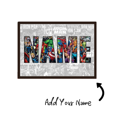 Personalized Superhero Gifts, Custom Canvas Poster Marvel